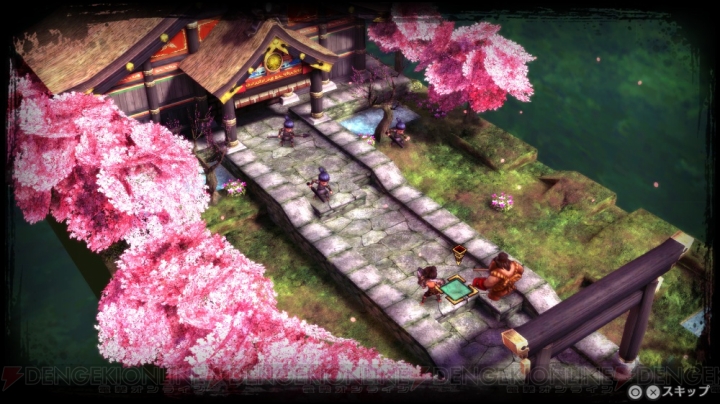 『ゴッドウォーズ』には地方の特色を再現したステージが登場。咲き誇る桜が美しい“浅間ノ宮”を紹介