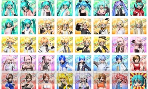 『初音ミク Project DIVA FT』収録モジュールがデザインされたアバターセットが配信中