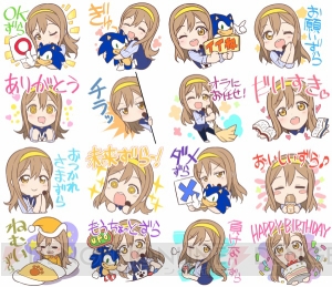 『ラブライブ！サンシャイン!!』国木田花丸ちゃんとソニックがコラボしたLINEスタンプ登場