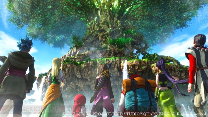 『ドラゴンクエストXI』で主人公は勇者にまつわる伝説の謎を解き明かすために“命の大樹”を目指す