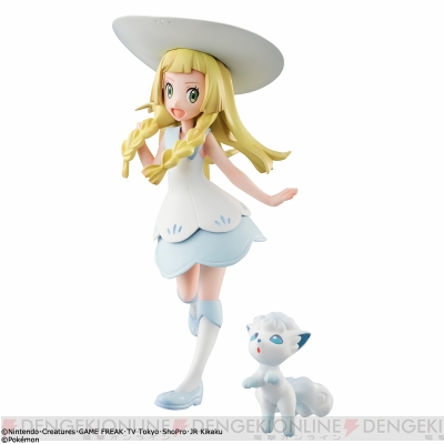 ポケモン サン ムーン リーリエとシロンのフィギュア登場 プレミアムバンダイ限定特典でポスターが付属 電撃オンライン