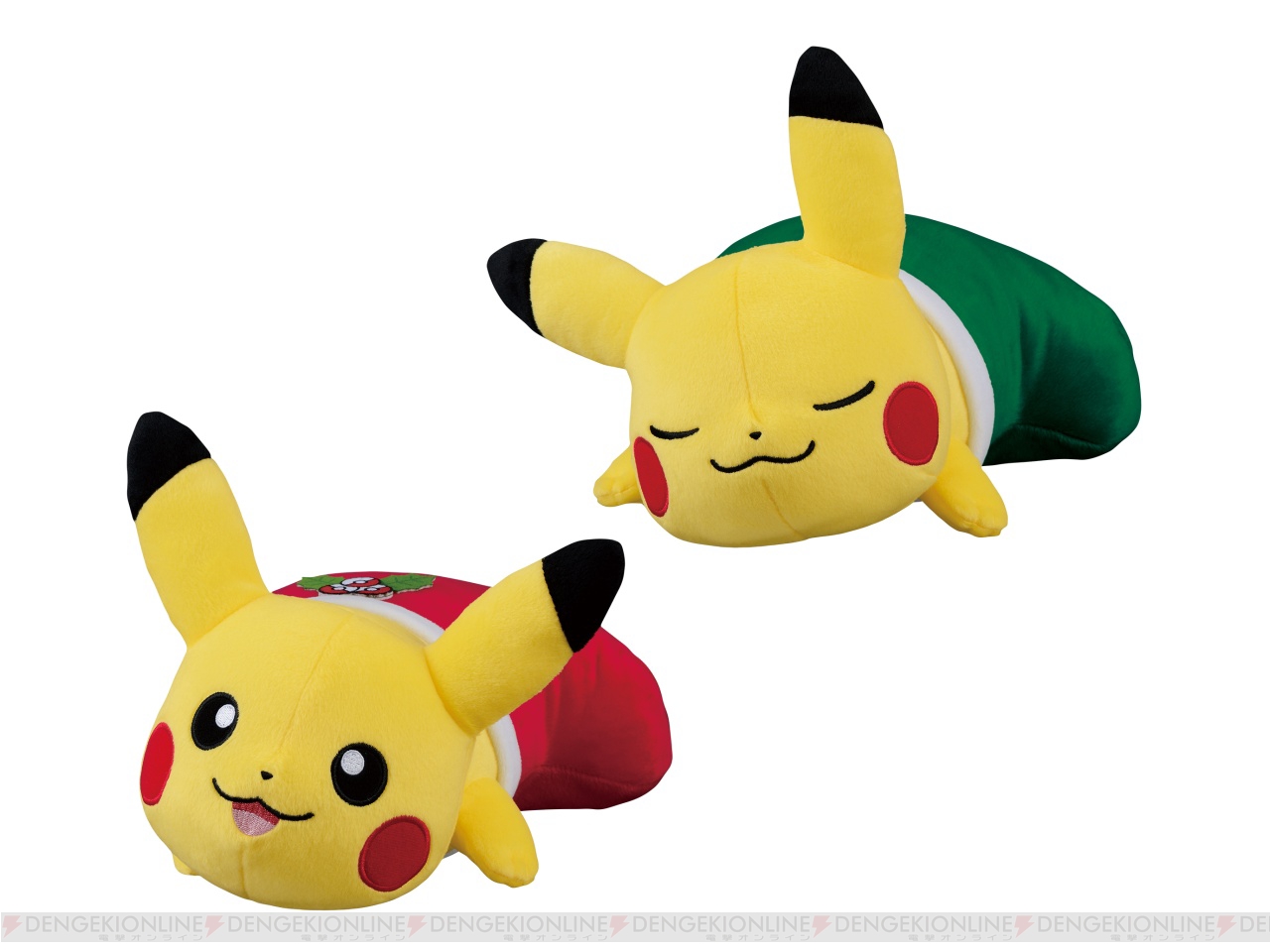 ポケモン サン ムーン ウトウトしているピカチュウに癒される クリスマス仕様の ポケモン グッズが登場 電撃オンライン
