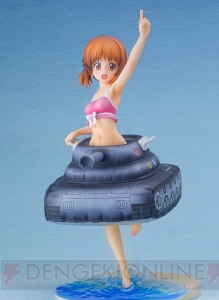 『ガルパン 劇場版』戦車浮き輪を持った西住みほが水着姿で立体化。4種類のポーズを楽しめる