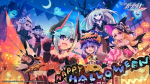 『蒼き雷霆 ガンヴォルト』ハロウィン仮装したRoRo、謎の少女、シアンたちが描かれた壁紙が配信