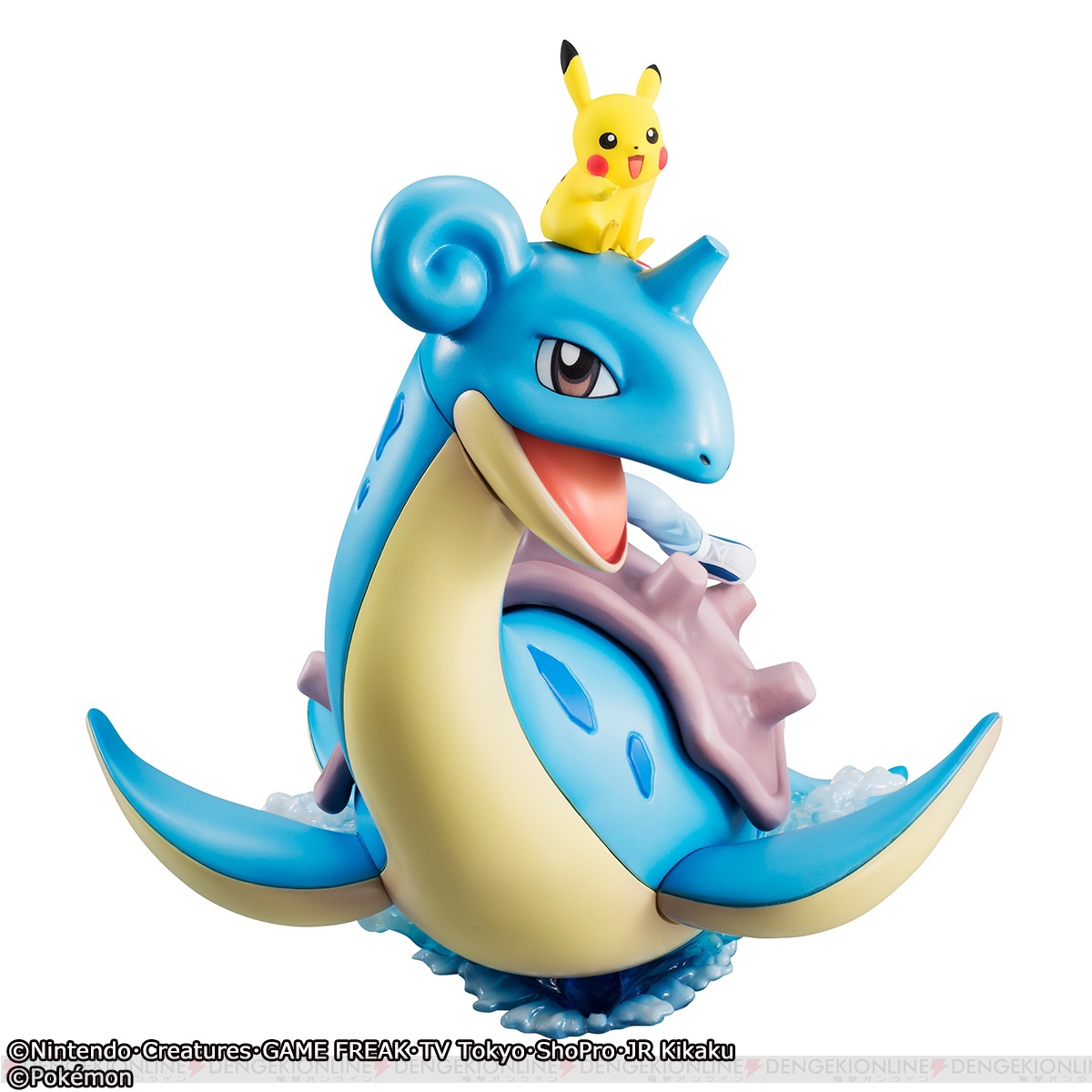 ポケモン』ラプラスがサトシとピカチュウを乗せた姿でフィギュア