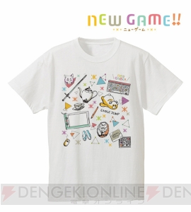 『NEW GAME!!』シンプルでかわいいデザインのラインアートTシャツと手帳型スマホケースが発売