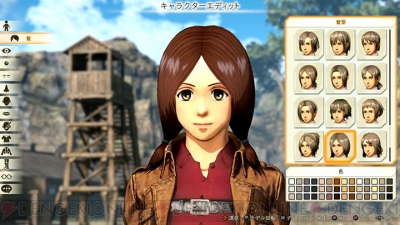 各パーツの見た目やカラーが確認できる 進撃の巨人2 の完成度の高いキャラエディットを動画で紹介 電撃playstation