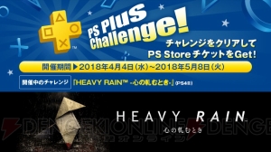 PS Plus4月のフリープレイは『HEAVY RAIN』など。ディスカウントにPS4『マッドマックス』が登場