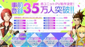 『IDOL FANTASY』事前登録35万人達成