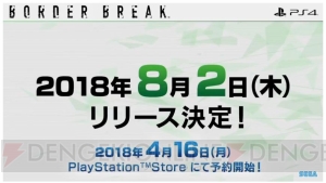 PS4『ボーダーブレイク』は8月2日にサービス開始。課金通貨やプレミアムサービスの仕組みが明らかに