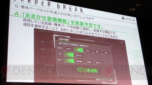 『BORDER BREAK』の2人の女性新キャラが発表されたセガフェス2018のステージの様子をお届け