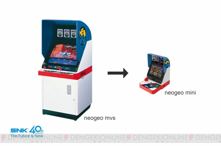 SNKブランド40周年を記念したゲーム機『NEOGEO mini』が発表。NEOGEOの名作や傑作を40作内蔵