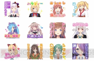 電脳少女シロさん＆アイドル部＆ばあちゃるさんのボイス付きLINEスタンプが発売中