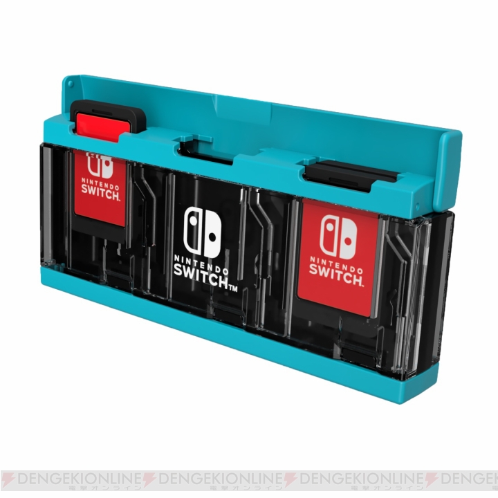 ワンプッシュでゲームカードを簡単に取り出せる『プッシュカードケース6 for Nintendo Switch』