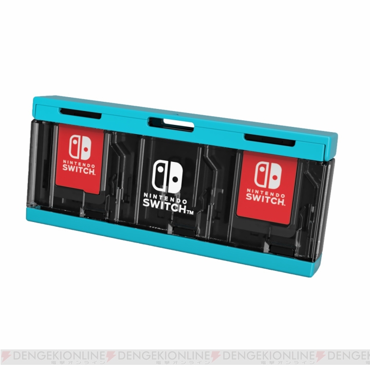 ワンプッシュでゲームカードを簡単に取り出せる『プッシュカードケース6 for Nintendo Switch』
