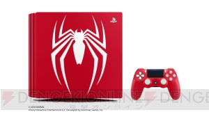 スパイダーマンを象徴するカラーリングを採用したPS4 Proが登場。スーツに刻まれたマークをデザイン