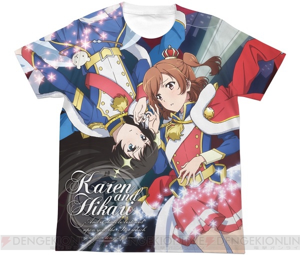 『レヴュースタァライト』華恋＆ひかりのフルグラフィックTシャツが登場。コミケ94で先行販売