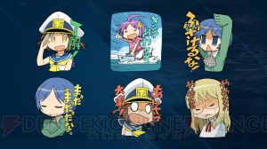 『WoWs』のLINEスタンプ『ぷかぷか艦隊スタンプ』が8月17日に発売