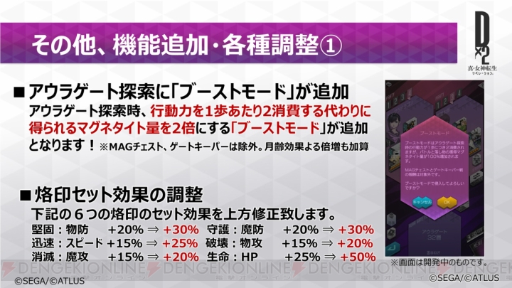 『D×2 真・女神転生』次回アップデート情報公開。防衛デッキのテストモードなどが追加