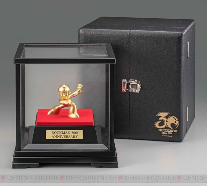 『ロックマン』の純金像が2種のサイズで発売。小サイズの価格は名前にちなんだ69万円