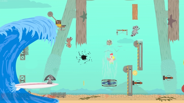 最大4人で争うパーティーアクション『Ultimate Chicken Horse』のSwitch版が配信。PS4版のセールが実施