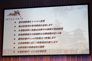 『戦国IXA』8周年記念イベントで17章の情報が発表。防御メインのアップデートで大殿ラインナップも公開