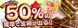 『アルテイルNEO』ランクバトルでのトレジャーバトル発生率が50％になるトレジャーウィークが開催中