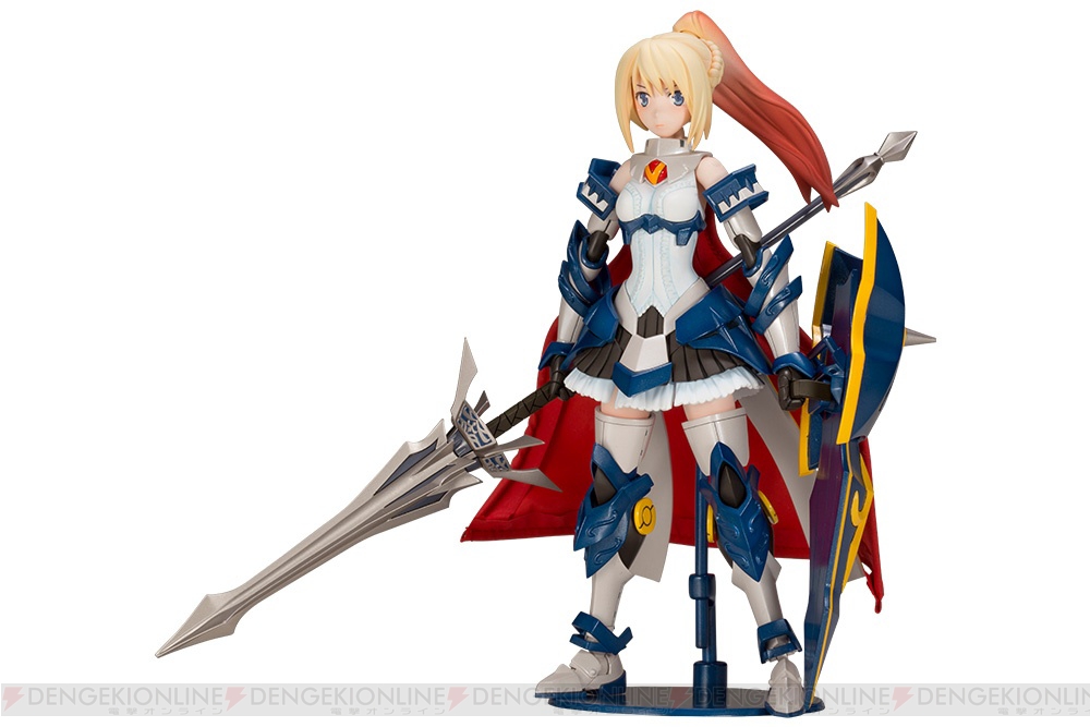 装甲娘』“LBCS：アキレス ミカヅキカリナ”のプラモデルが登場。布製マントやランス＆シールドが付属 - 電撃オンライン