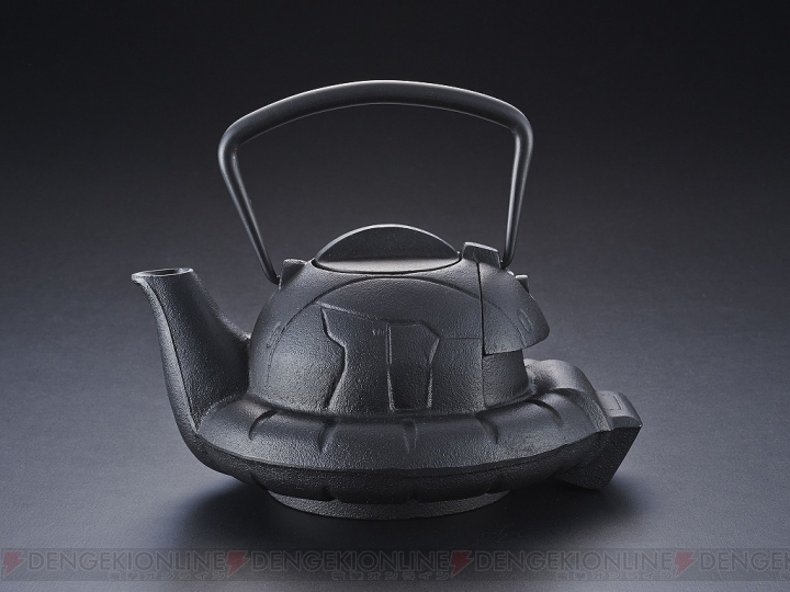 『機動戦士ガンダム』ザクの頭部を伝統工芸品“南部鉄器”で表現した鉄瓶が商品化