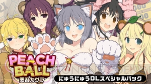 DL版『PEACH BALL 閃乱カグラ』にゅうにゅうスペシャルDLCセットが付属した限定版が販売