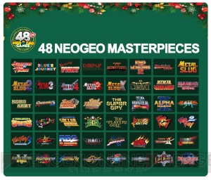 『NEOGEO mini クリスマス限定版』が近日登場。初収録作を含む48タイトルをプレイできる