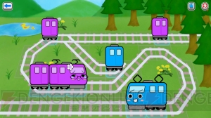 電車をつなげて遊ぶパズル『でんしゃとれまる ～れんけつでかいけつ！～』が配信中