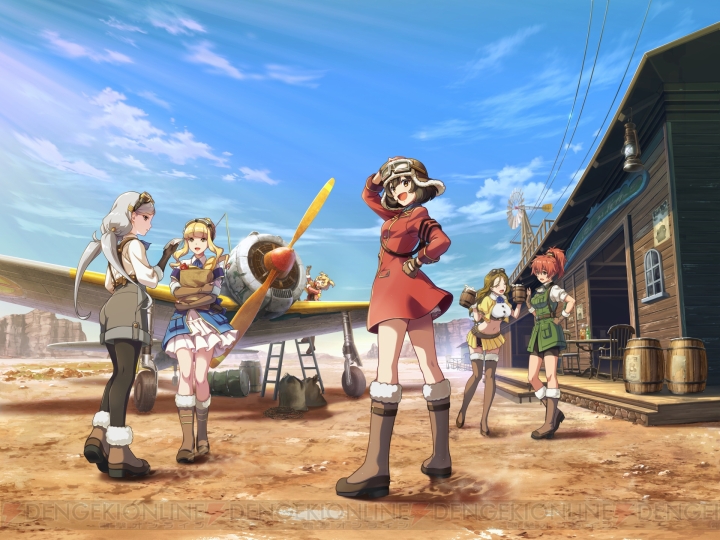 TVアニメ『荒野のコトブキ飛行隊』第1話完成披露上映会が開催。水島努監督のメッセージやゲームPVも公開