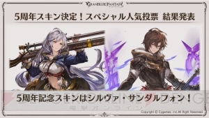 『グラブル』5周年スキンが実装されるキャラはシルヴァとサンダルフォン。ここだけレポートが公開