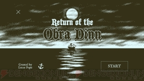 『Return of the Obra Dinn』