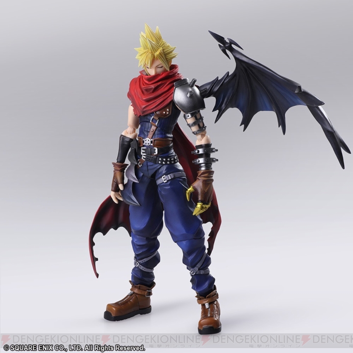 『FF7』異世界に迷い込んだ姿のクラウドのフィギュアが登場。野村哲也さんのイラストをもとに服の彩度を再現