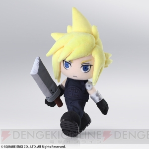 『FFVII』クラウドが可動ぬいぐるみ“アクションドール”で登場。バスターソードは着脱可能