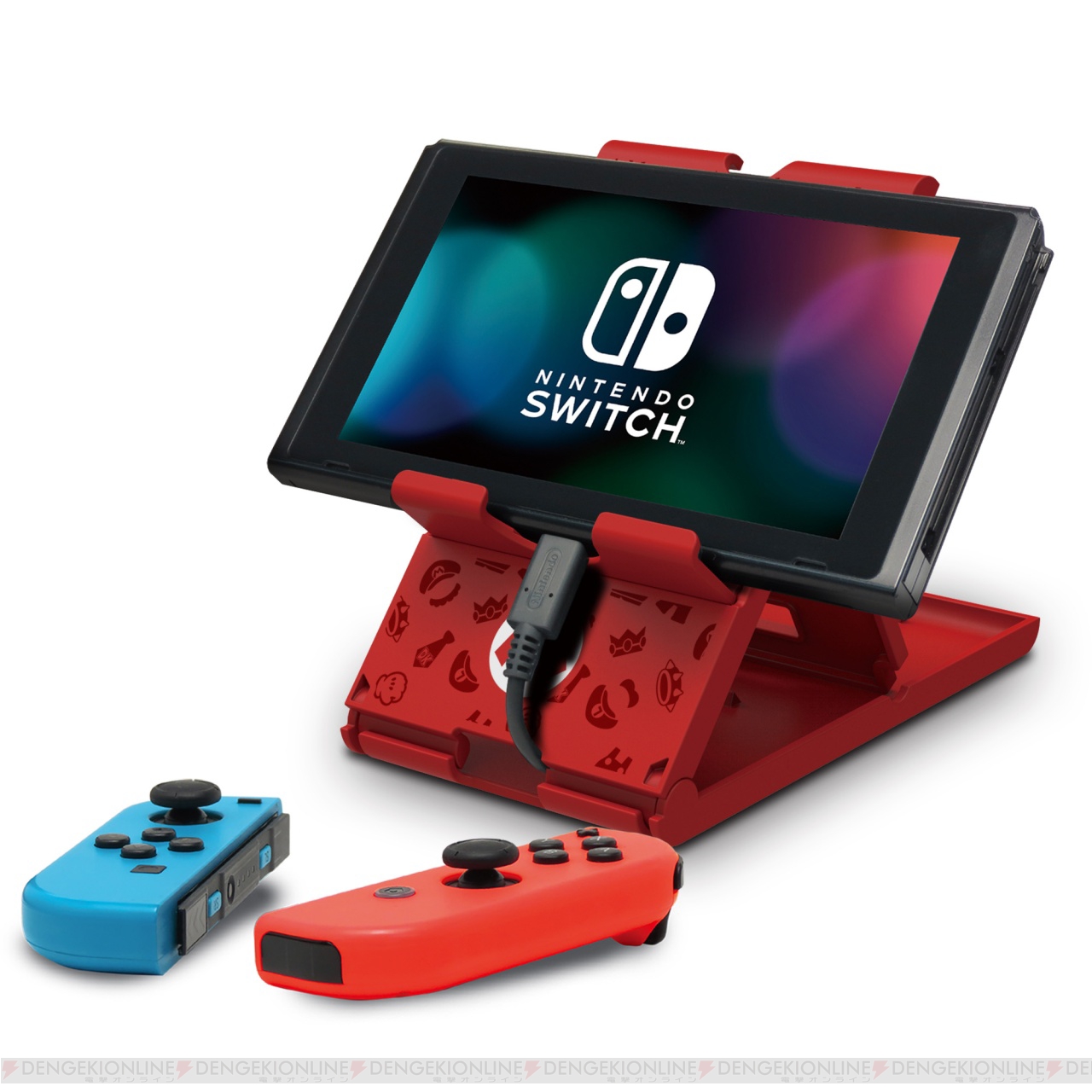 Nintendo Switchをセットできる『プレイスタンド』にスーパーマリオと『スプラトゥーン2』バージョン登場 - 電撃オンライン