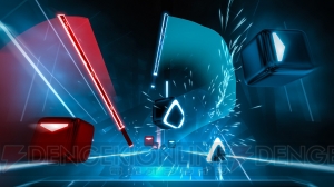 『Beat Saber』を武田真治さんが体験。普段のトレーニングを彷彿とさせる真剣さでプレイ！