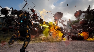 『EDF： IR』のオンライン対戦モード“マーセナリー”を試遊可能。プレイした隊員に缶バッジをプレゼント