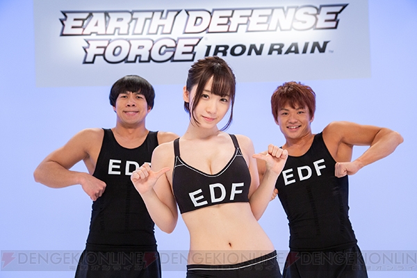 コスプレイヤー・伊織もえがEDF体操で入隊希望者を募集！ 『EDF:IR』のCM制作の裏側に迫る【電撃PS】