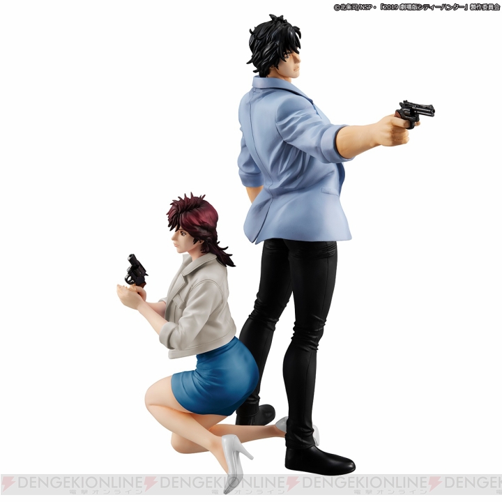 『劇場版シティーハンター』冴羽リョウと槇村香が銃を構える姿でフィギュア化。予約受付が開始