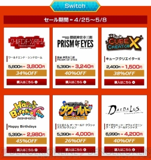 “アークシステムワークス ゴールデンウィークセール2019”