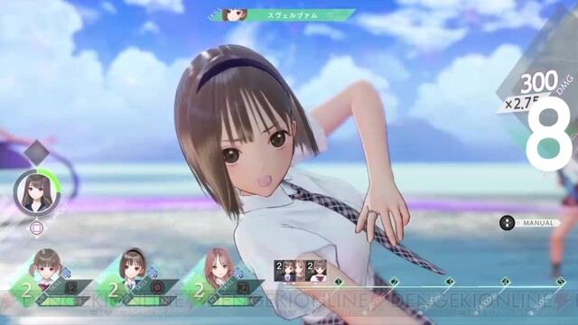 【激安初売】BLUE REFLECTION ブルーリフレクション ガスト コーエーテクモ 白井日菜子 B2半裁 ポスター ② ゲーム レトロ PC 告知 販促 その他