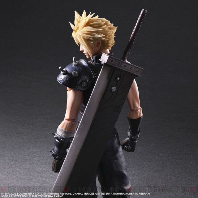 Ff7リメイク ゲーム内モデルを基に造形されたクラウドたちがプレイアーツ改で新たに登場 電撃オンライン