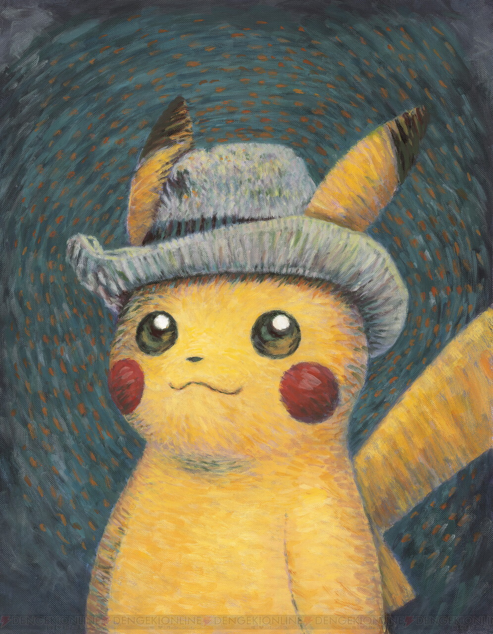 ゴッホポケモン　ピカチュウ　セット　pokemon van gogh