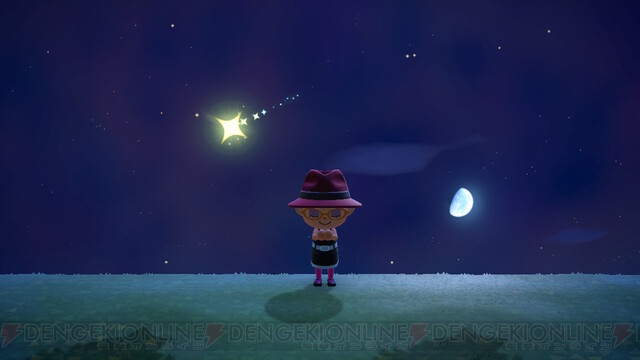 夜空を駆ける流れ星にお祈りすると あつまれ どうぶつの森 48 電撃オンライン ゲーム アニメ ガジェットの総合情報サイト