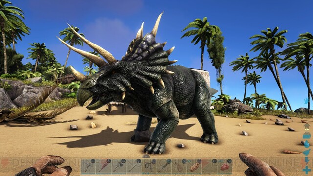 恐竜が暮らす島で最恐サバイバル 名作オープンワールド Ark Survival Evolved の魅力を紹介 電撃オンライン