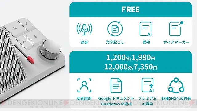 録音・文字起こし・要約がこの1台で！ ChatGPT連携ボイスレコーダー ...