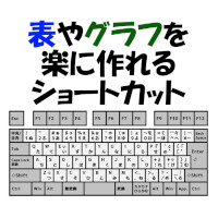 表やグラフを楽に作れるショートカット